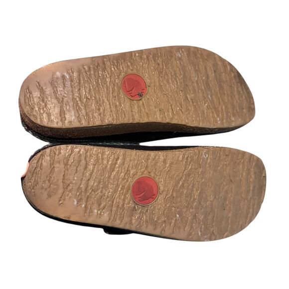 Haflinger Wool Clogs / Slippers Black Size EU40 Comfort Cork Footbed HyggeHome - Picture 4 of 5